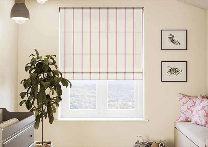 The British Stripe Co. Victoria, Notting Hill No.1 - Twist&Fit Roman Blind - Image 3